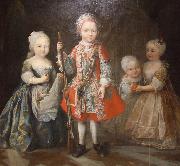 Maria Giovanna Clementi Charles Emmanuel III's children oil painting
